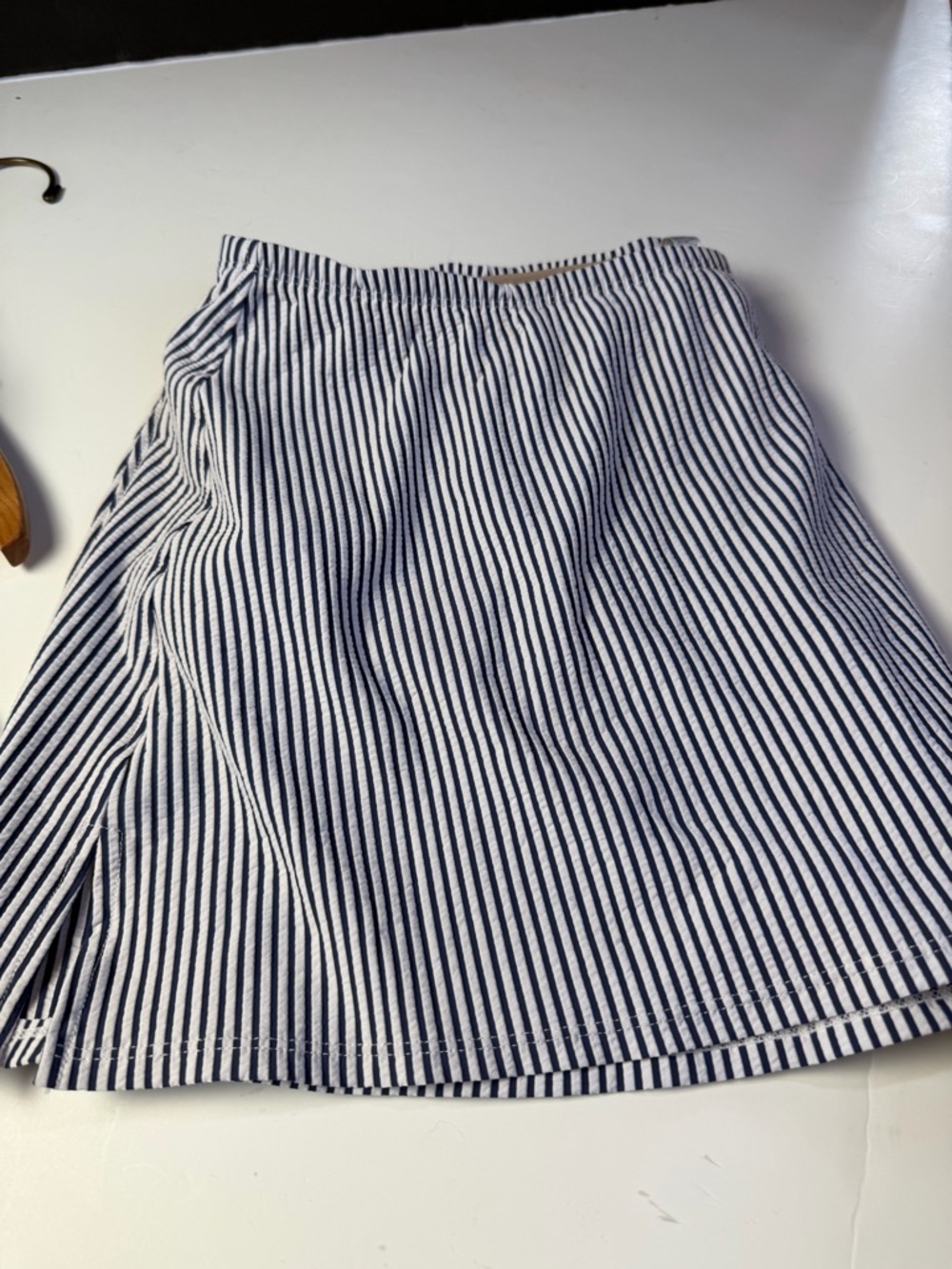 Swim by Cacique Striped Navy & White Two-Piece Skirt Set - Picture 6 of 14